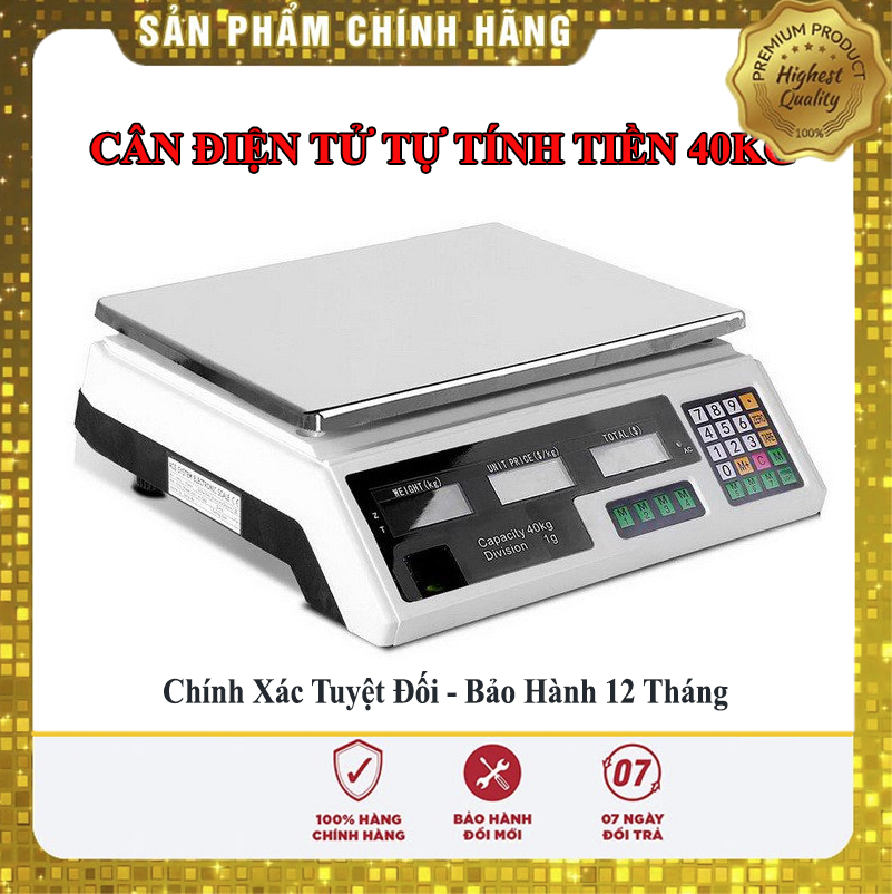 cân điện tử rapido, giá cân điện tử chống nước, cân - CÂN ĐIỆN TỬ TÍNH TIỀN SẠC PIN MÀN HÌNH LCD 40KG, Cân Điện Tử Tính Tiền Rẻ Như Cho Mẫu Mã Đa Dạng